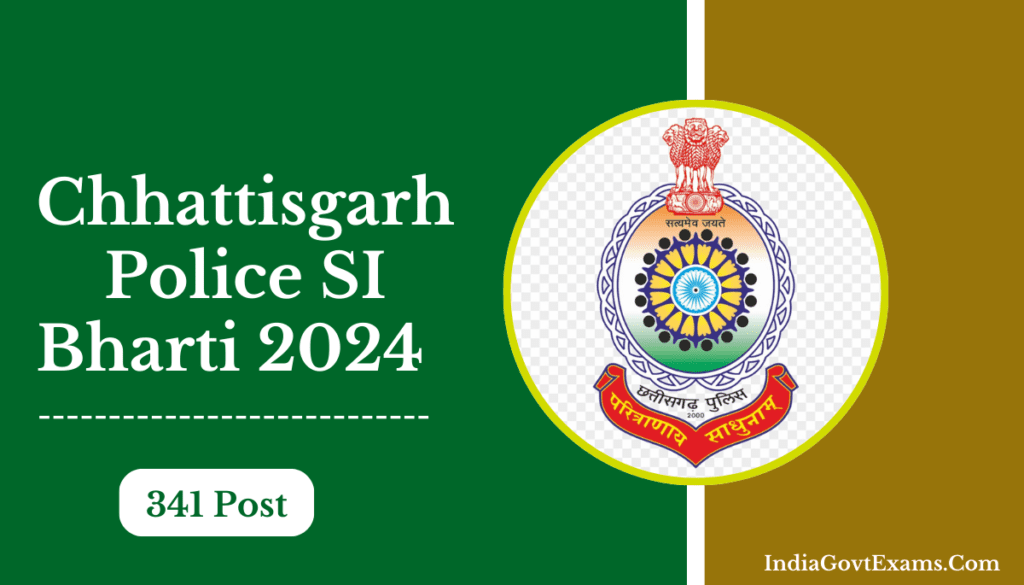 CG Police SI Recruitment 2024
