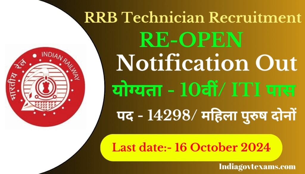 RRB Technician Recruitment 2024