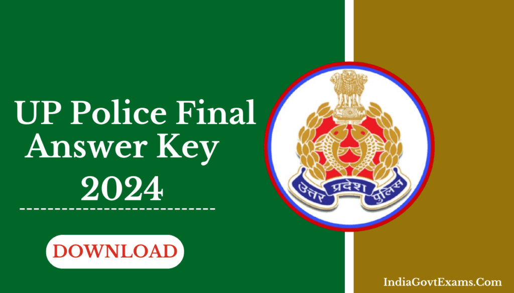 UP Police Constable Final Answer Key