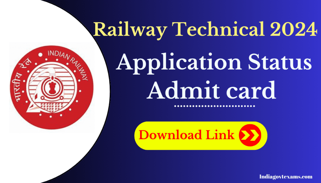 Railway Technician Admit Card 2024