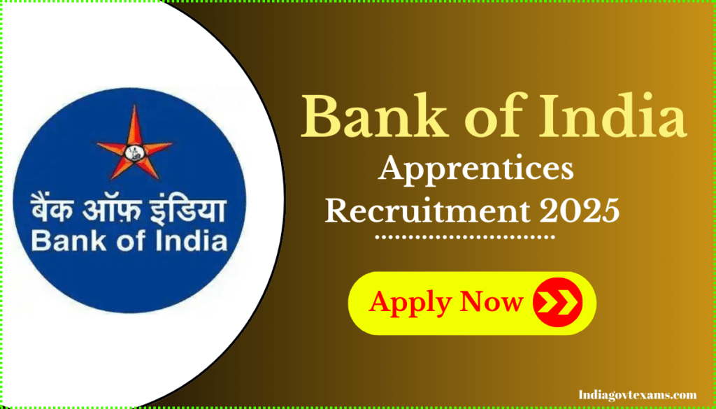 Bank of India BOI Apprentices Recruitment 2025