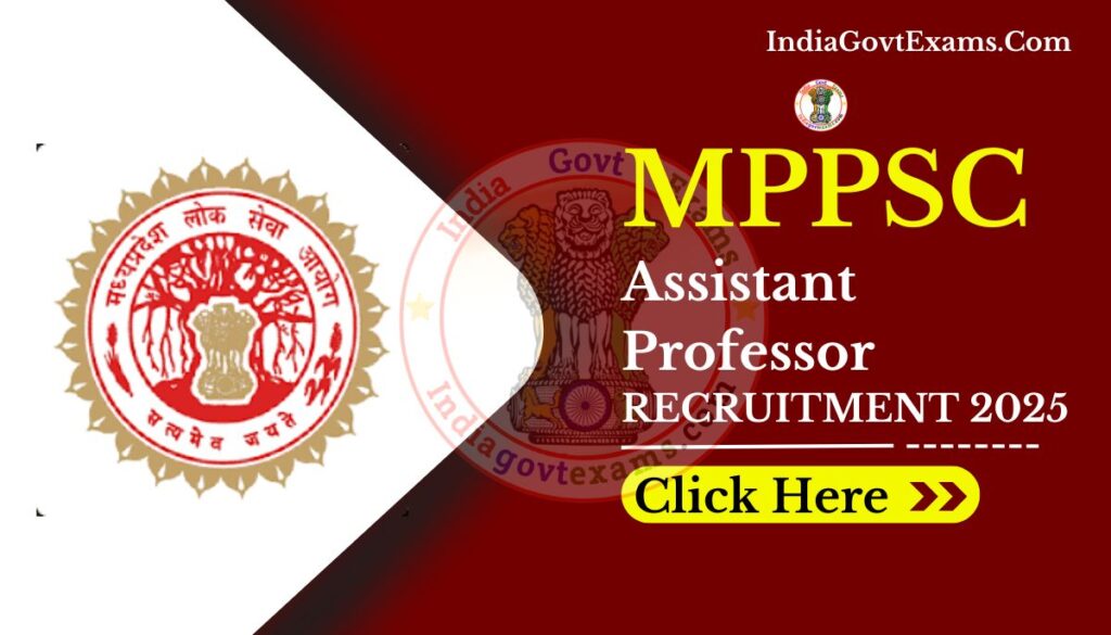 MPPSC Assistant Professor Recruitment 2025