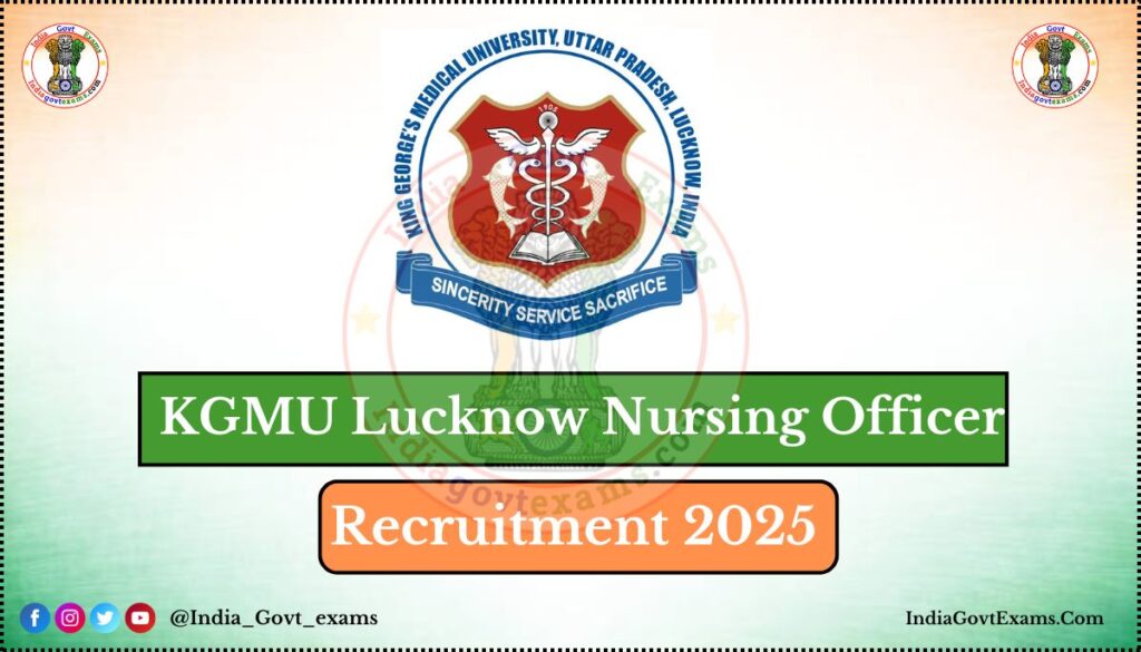 KGMU Lucknow Nursing Officer