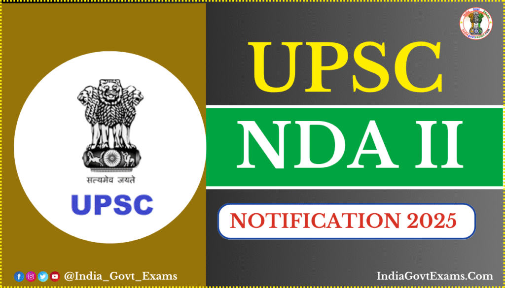 UPSC NDA II Recruitment 2025
