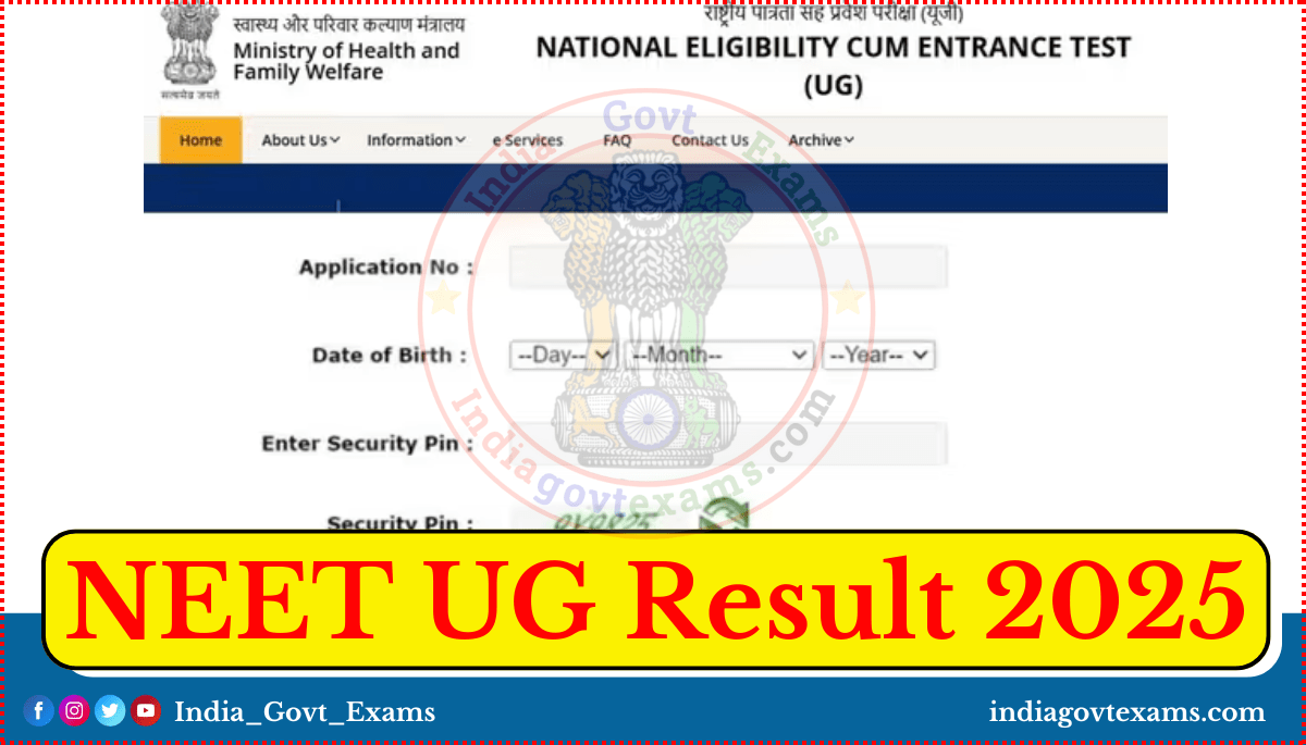 NEET UG Result 2025